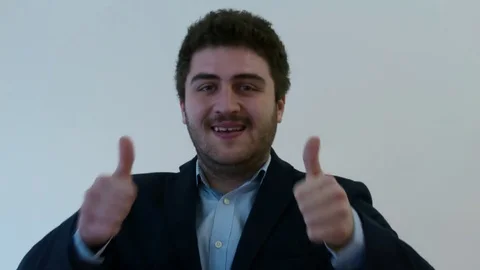 Thumbs Up and Smilling Stock Footage 71380124