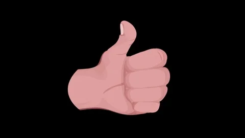 Thumbs Up Like And Unlike Hands Icon Animation Video stock 343427611
