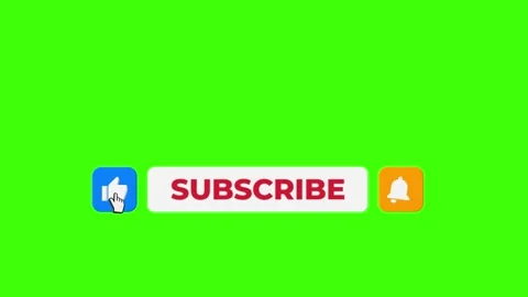 Thumbs up animated like subscribe and notification bell Stock Footage 153082659