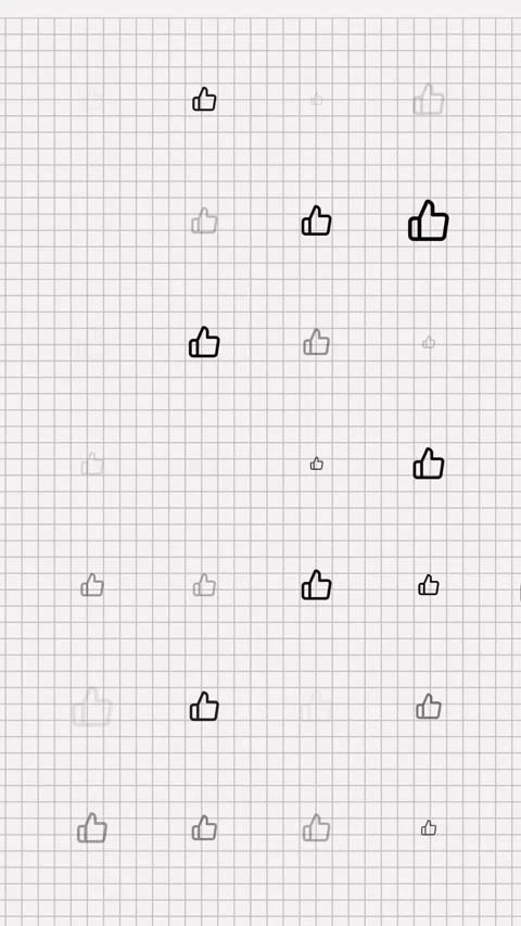 Thumbs up, like animation loop. Seamless pattern background. small thumbs up Stock Footage 322110169
