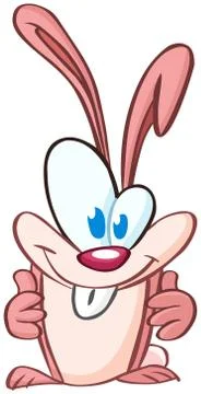 Thumbs up bunny Illustrazione stock