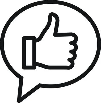 Thumbs Up Chat Appreciation Stock Illustration