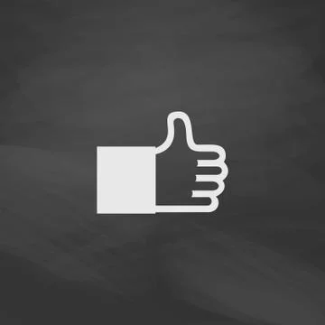 Thumbs up computer symbol Stock Illustration