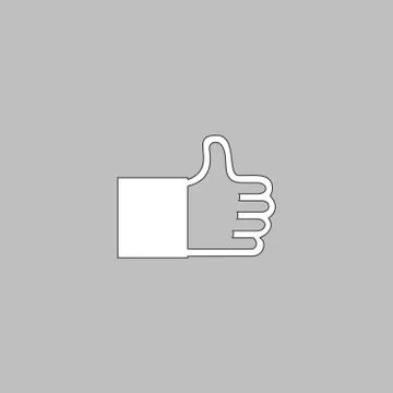 Thumbs up computer symbol Illustrazione stock