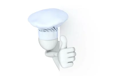 Thumbs Up! Cook Video stock 7748055