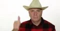 Thumbs Up Countryman Gesticulation Farmer Satisfaction USA Cowboy Hat Portrait 4k or 4k+ Resolution
