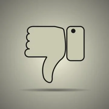 Thumbs down icon Stock Illustration