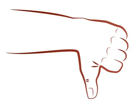 Thumbs Down Stock Illustration