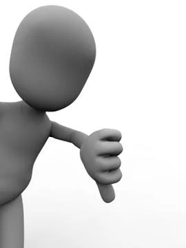Thumbs down Stock Illustration