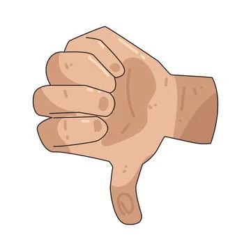 Thumbs Down illustration Illustrazione stock