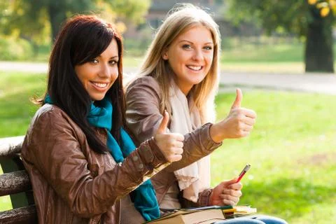 Thumbs up for education Stock Photos