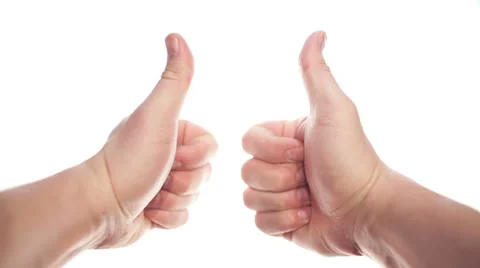 Thumbs up Video stock 34089425