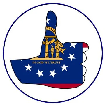 Thumbs Up Georgia Stock Illustration