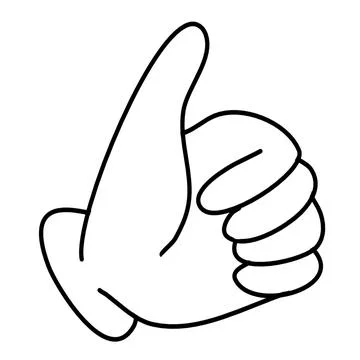 Thumbs Up Gesture Stock Illustration