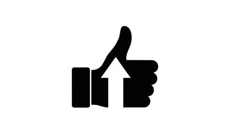 Thumbs up gesture Stock Illustration