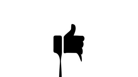 Thumbs up like gesture on white background Stock Footage 327761524