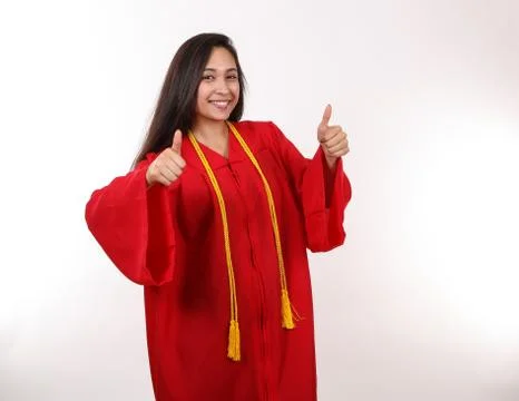 Thumbs Up to Graduates Stock Photos