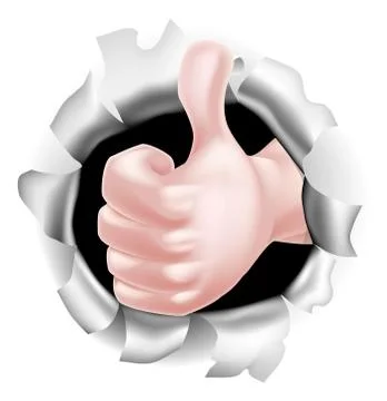 Thumbs Up Hand Concept Stockillustratie