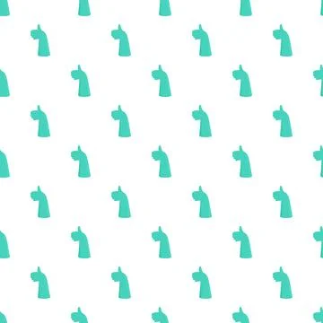 Thumbs up hand gesture seamless pattern background 스톡 일러스트
