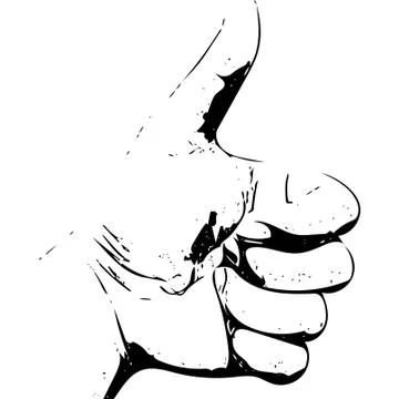 Thumbs Up Hand Sign Stock Illustration