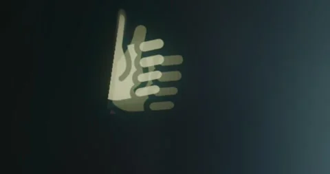 Thumbs up icon, symbol of appreciation Stock Footage 314500614