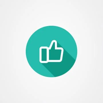 Thumbs up icon vector design, like symbol. Stock Illustration