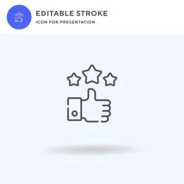 Thumbs Up icon vector, filled flat sign, solid pictogram isolated on white, logo Stock Illustration