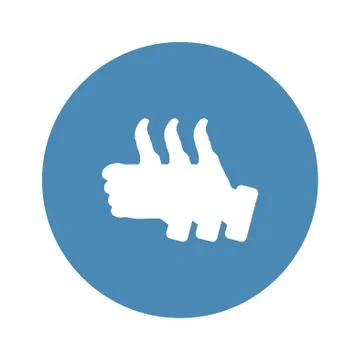 Thumbs Up Icon Vector flat design style Stock-Illustration