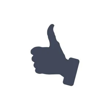 Thumbs Up Icon Vector flat design style Stock Illustration