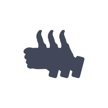 Thumbs Up Icon Vector flat design style Stock Illustration