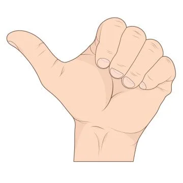 Thumbs up illustration Stock Illustration