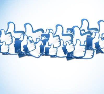 Thumbs up likes Stock Illustration