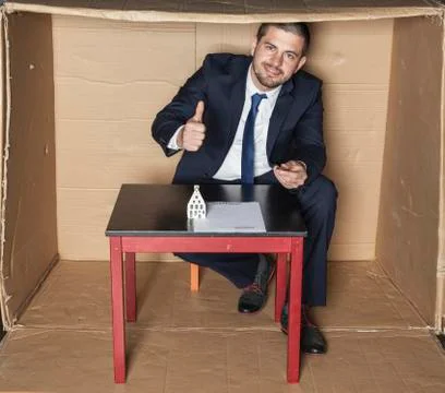 Thumbs up for the new contract Stock Photos