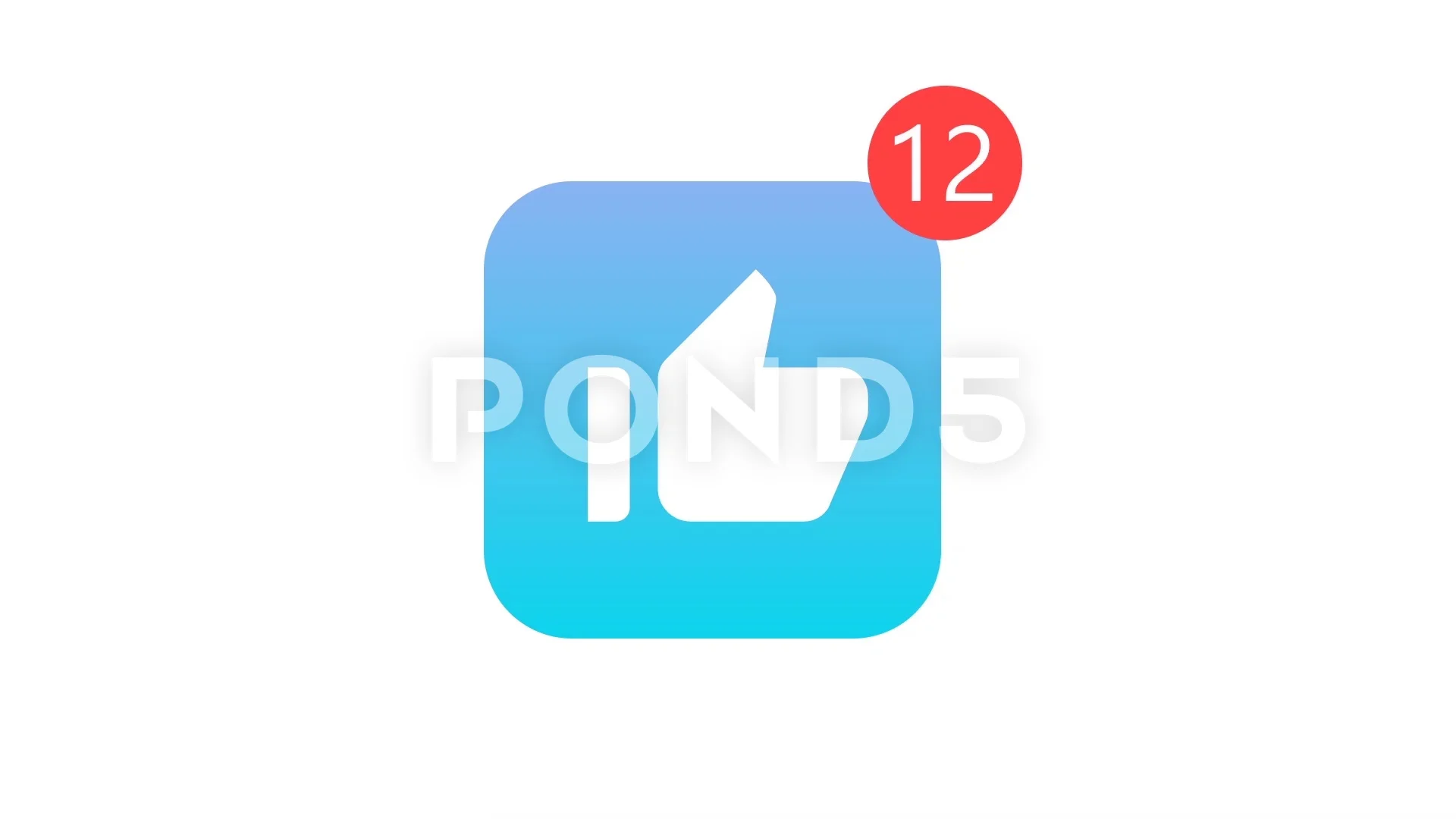 Social Network Thumbs Up Like Sign 21cm x 18cm 