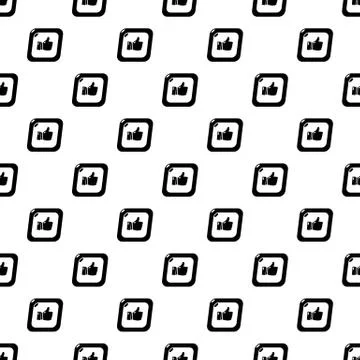 Thumbs up pattern seamless イラスト素材