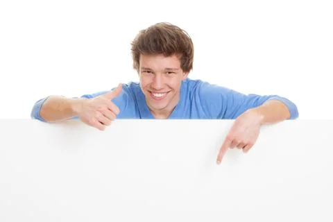 Thumbs up pointing Stock Photos