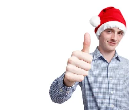 Thumbs up santa Stock Photos