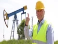 Thumbs Up Satisfied Winner Technician Employee Hand Gesture Oil Pump Platform 4k or 4k+ Resolution