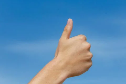 Thumbs up sign Stock Photos