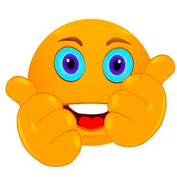 Thumbs up smiley Illustrazione stock