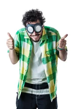 Thumbs up for steampunk Stock Photos