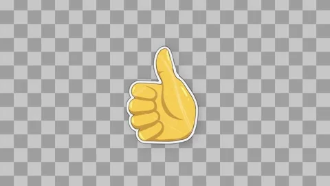 Thumbs Up Sticker 스톡 After Effects