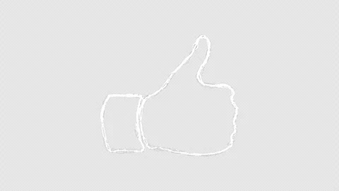 Thumbs up, like symbol hand-drawn scribble animation. Pen marker doodle sty.. Video stock 271302143