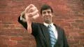 Thumbs up, then down. HD Footage