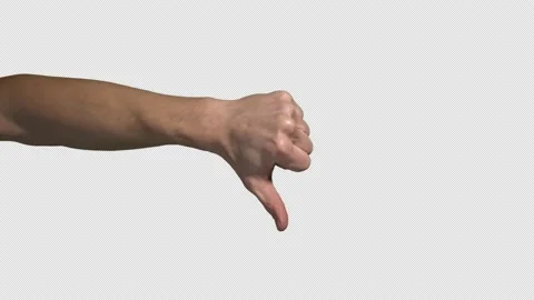 From Thumbs Up To Thumbs Down (outside arm) Video stock 170157695