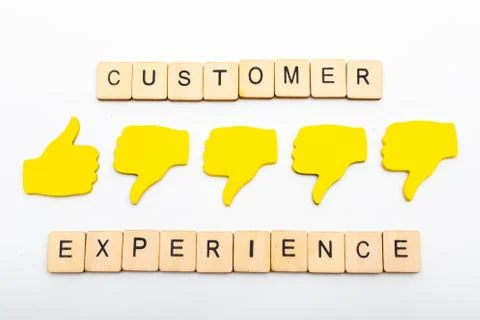 Thumbs Up Thumbs Down Foto stock