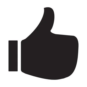 Thumbs up. Like vector icon for graphic design, logo, web site, social media, Stock Illustration