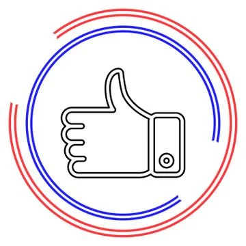 Thumbs up vector icon Stock Illustration