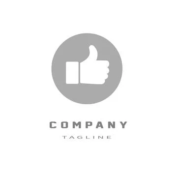 Thumbsup design logo Stock Illustration