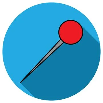 Thumbtack icon vector Stock Illustration